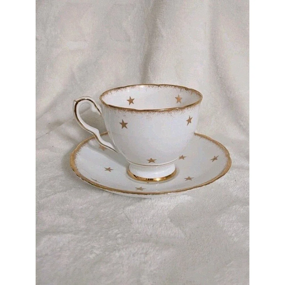 Vtg Royal Stafford Masonic Eastern Star Tea Cup & Saucer